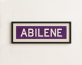 Framed Abilene Purple Bus Scroll