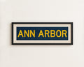 Framed Ann Arbor Navy Bus Scroll