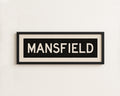 Framed Mansfield Bus Scroll Sign
