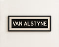 Framed Van Alstyne Bus Scroll Sign