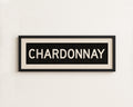 Framed Chardonnay Bus Scroll Sign