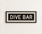Framed Dive Bar Bus Scroll Sign