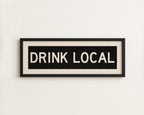Framed Drink Local Bus Scroll Sign