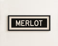 Framed Merlot Bus Scroll Sign