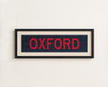 Framed Oxford Navy Bus Scroll