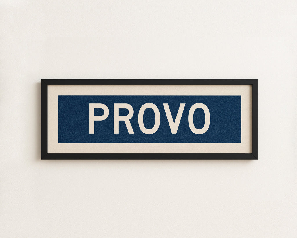Framed Provo Navy Bus Scroll