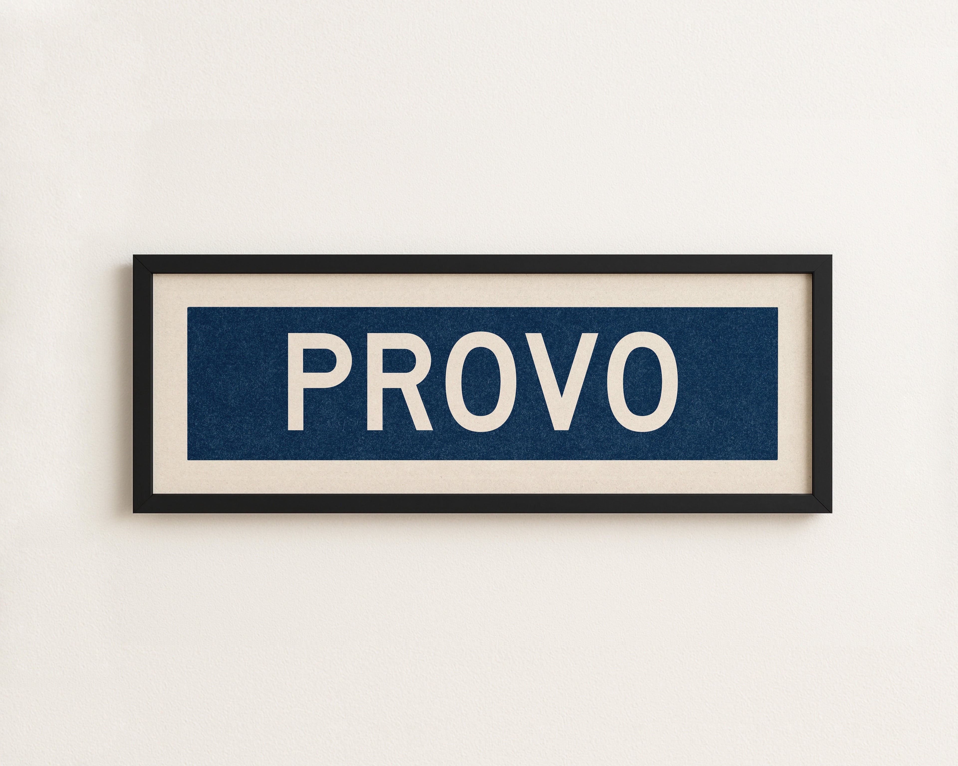 Framed Provo Navy Bus Scroll