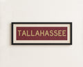 Framed Tallahassee Garnet Bus Scroll