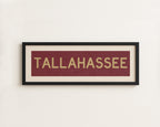 Framed Tallahassee Garnet Bus Scroll