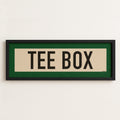 Framed Tee Box Golf Scroll Art