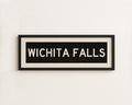 Framed Wichita Falls Bus Scroll Sign