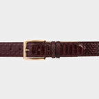 The Bethesda Burgundy pythn Sneak Leather Belt