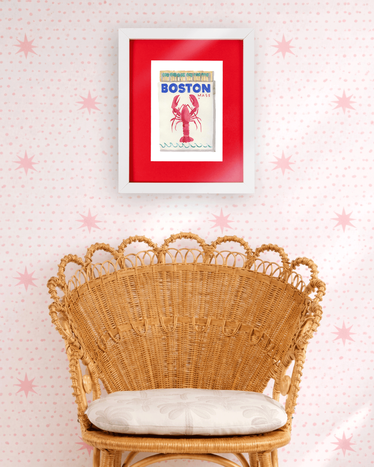 Boston Matchbook Art Print
