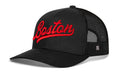 Boston Trucker Hat  |  Script Snapback