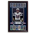 Tom Brady New England Patriots Collage Framed to 20x30