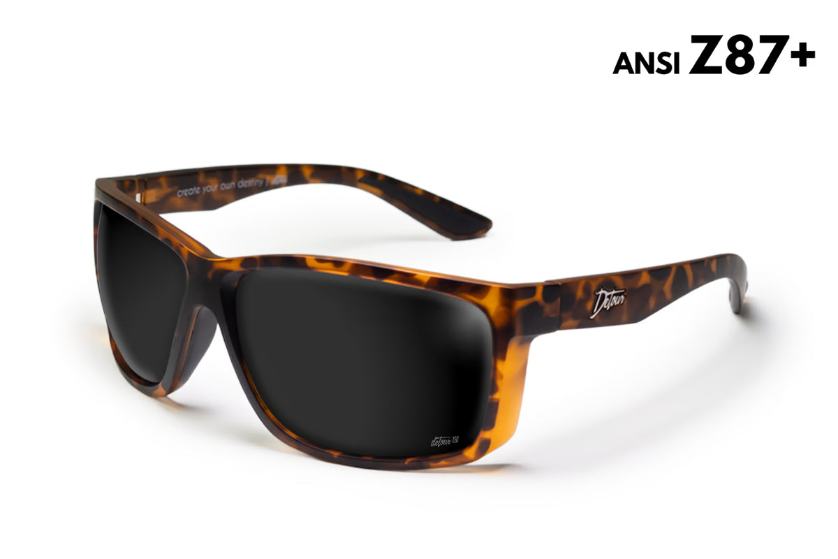 Breach - Tortoise Shell - Jet Black Polarized ANSI Z87+