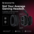 HEAVYS HeX Wired Gaming Headphones