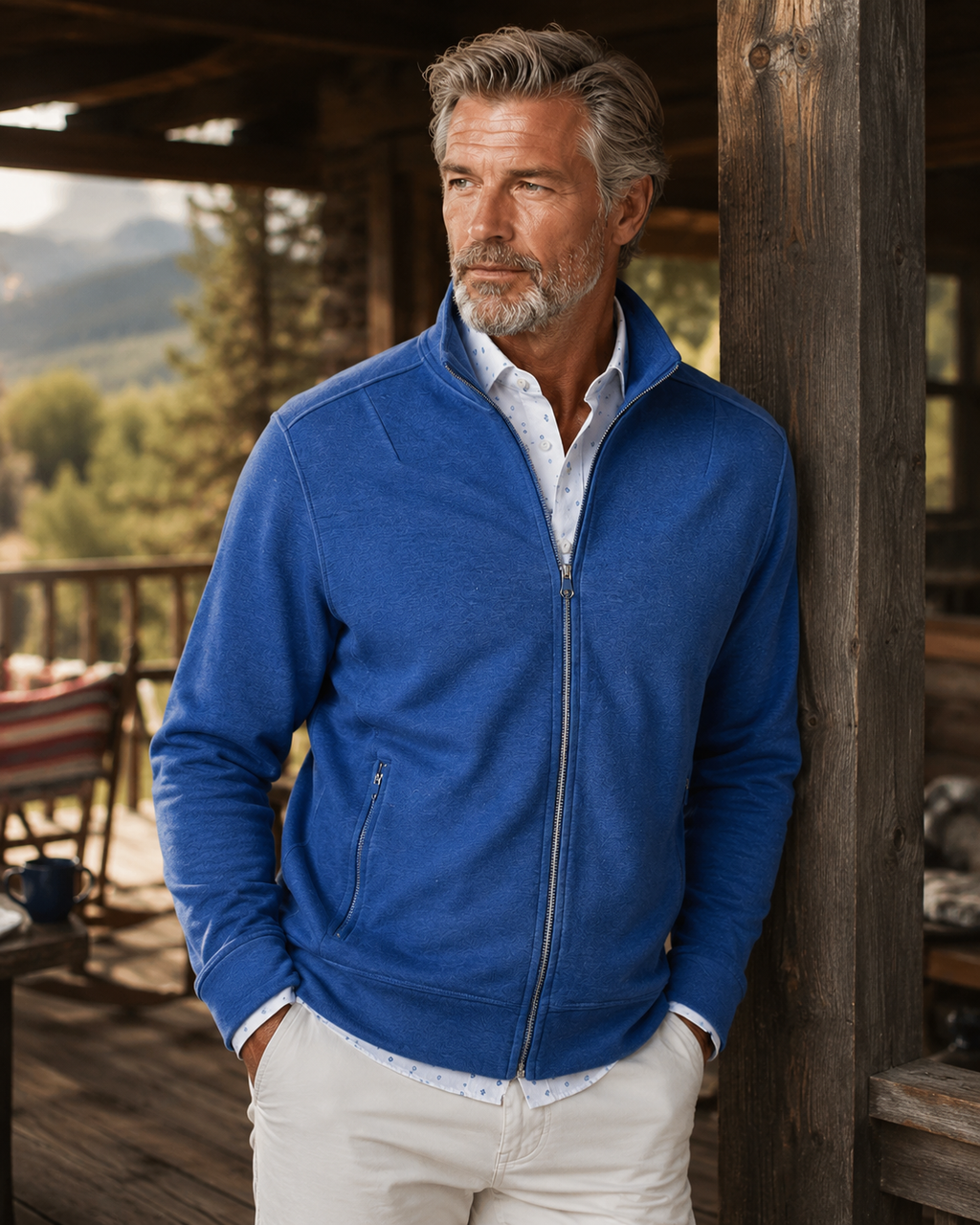Breckenridge Full-Zip Sweatshirt - Tokyo Blue