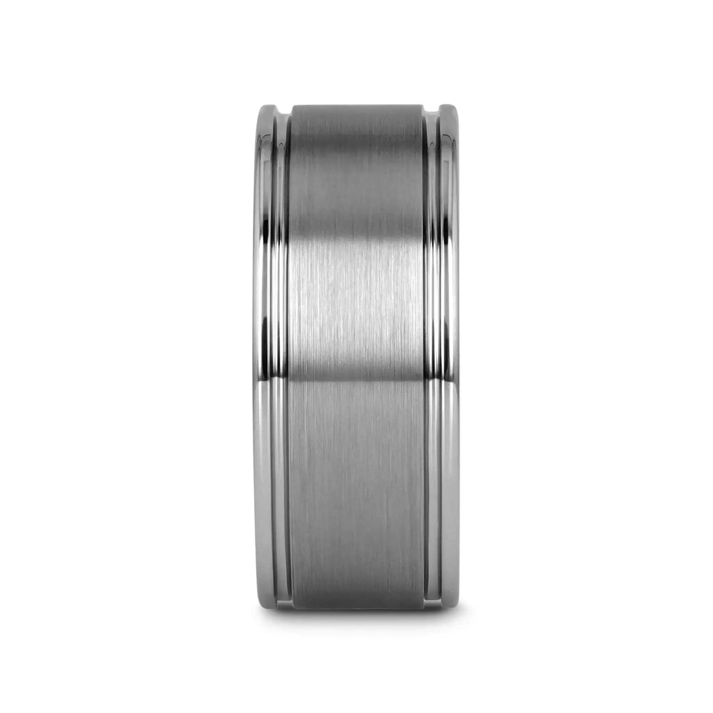 BRIDGEPORT Flat Satin Finish Tungsten Carbide Ring - 6mm - 10mm