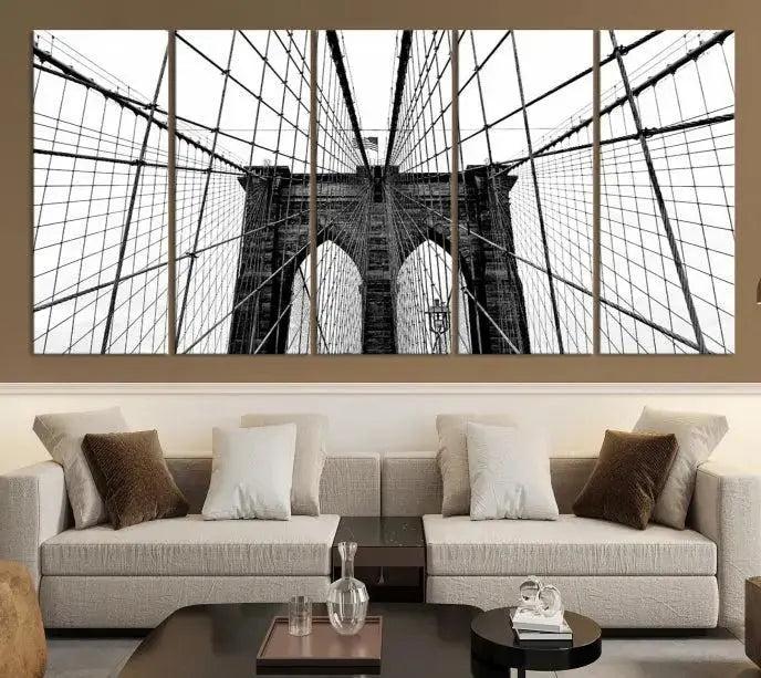 Brooklyn Bridge Wall Art Canvas Print