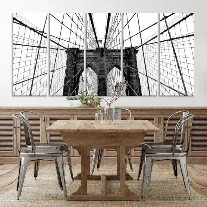 Brooklyn Bridge Wall Art Canvas Print