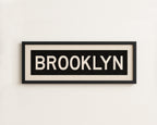 Framed Brooklyn New York Bus Scroll