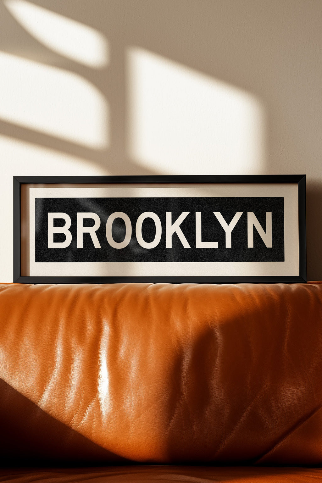 Framed Brooklyn New York Bus Scroll