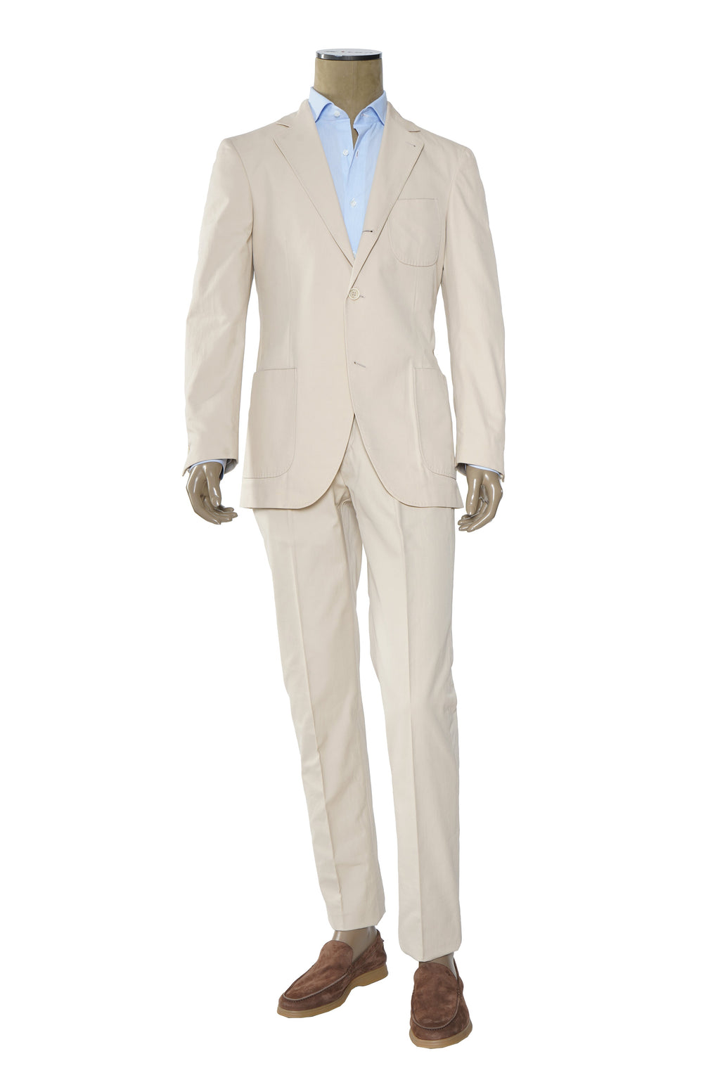 Brunello Cucinelli Solid Cotton Suit