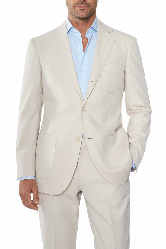 Brunello Cucinelli Solid Cotton Suit