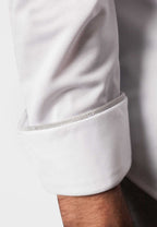 Classic White Long Sleeve Button Down Tech Shirt
