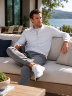 Buki Cinqo Travel Half Zip - White