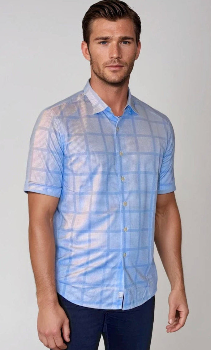 Montauk Check Short Sleeve Tech Shirt