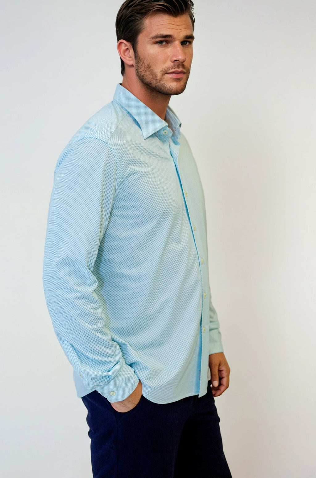 Studio Dot Dress Shirt 2-Pack -Royal Blue/Teal