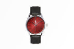 Burgundy Sunburst Watch