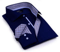 Button-Up Shirt //  - Tailored Fit - contrast  trimming - final sale - Size Small