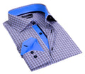 Button-Up Shirt //  - Tailored Fit - contrast  trimming - final sale - Size Small