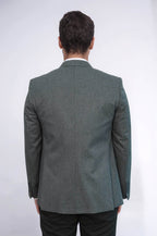 Grey Plain Blazer and Vest Set | Wessi