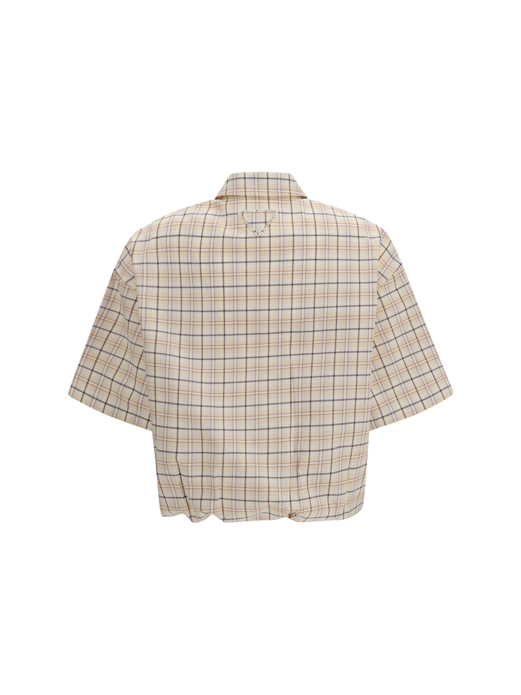 Shirt Checked Poplin Natural/Lilac