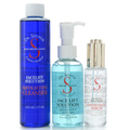 Dr. Sevinor Skincare Solutions 3-Piece Facelift System – Exfoliating Cleanser (6 oz), Facelift Solution (4 oz), and Concentrated Serum (1 oz) – Tighten, Firm, and Revitalize for Youthful, Radiant Skin