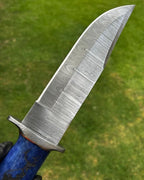 Handmade Damascus Steel Classic Outdoor Trailing Point Blade Camping knife
