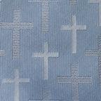 Blue Textured Cross Men's Tie