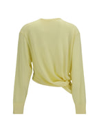 Wool Sweater V-Neck Light Yellow