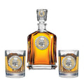 Wake Forest University Capitol Decanter with 2 Glasses