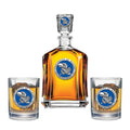 Kansas Jayhawks Capitol Decanter with 2 Glasses