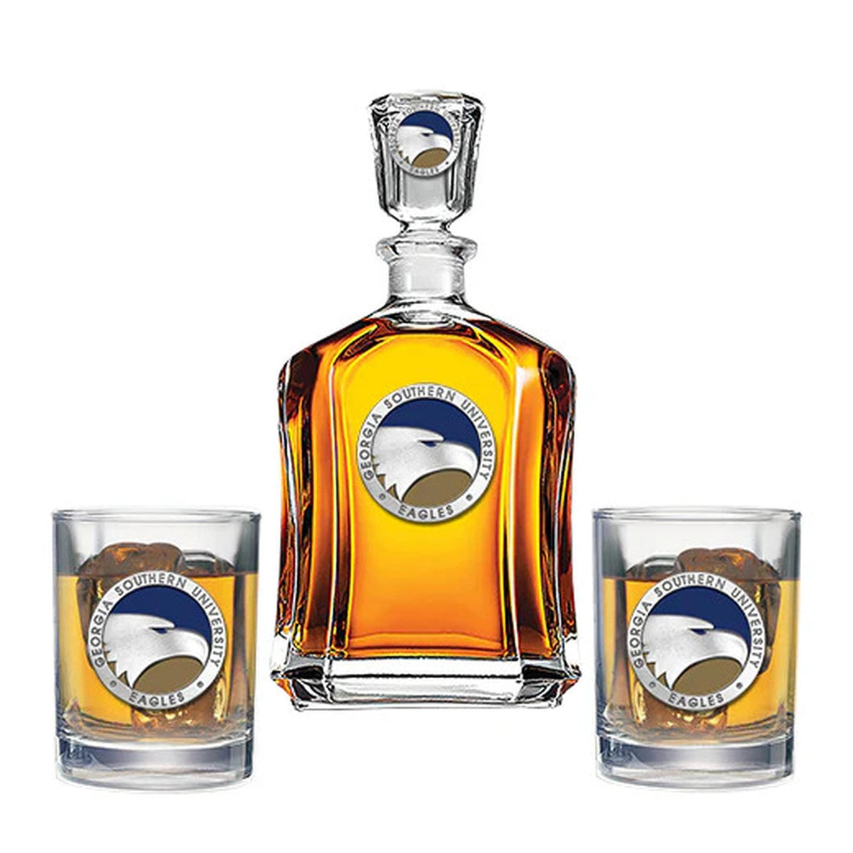 Georgia Southern Eagles Capitol Decanter with 2 Glasses