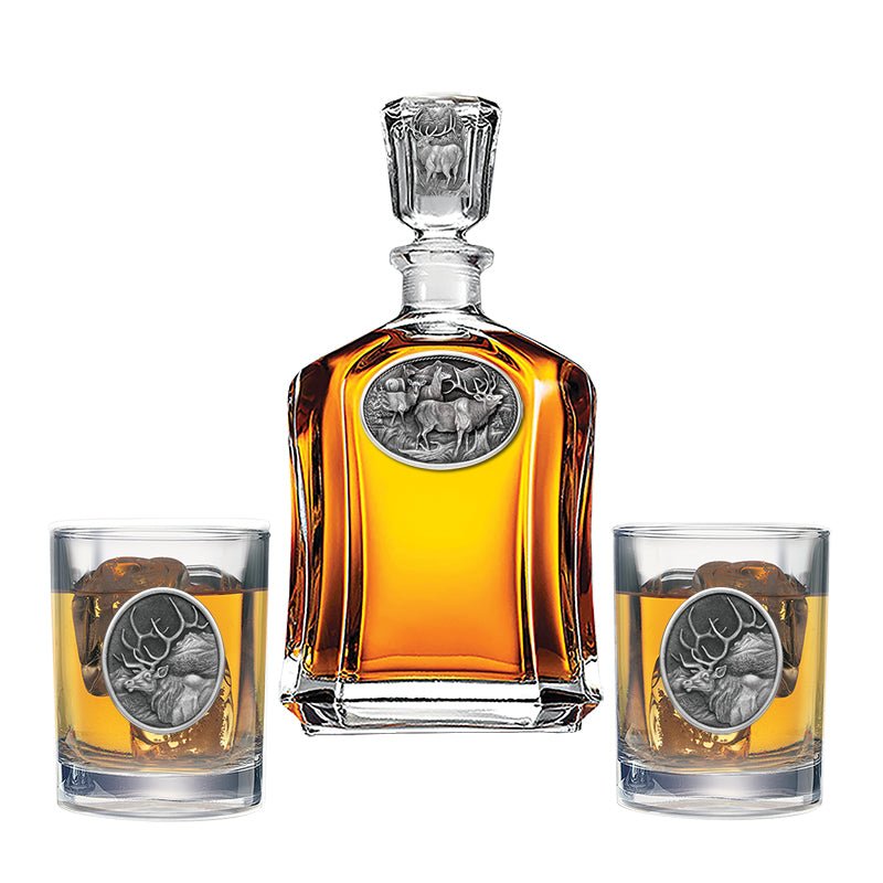 Elk Capitol Decanter with 2 Glasses