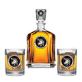 US Military Academy Black Knights Capitol Decanter with 2 Glasses