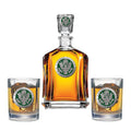 Army Capitol Decanter with 2 Glasses