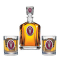 Arizona State Sun Devils Pitch Fork Logo Capitol Decanter with 2 Glasses