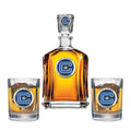 Citadel Bulldogs Capitol Decanter with 2 Glasses